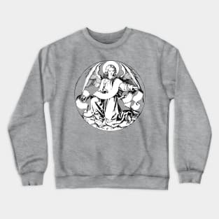 15th Century St Matthew the Evangelist Emblem Winged Angel Crewneck Sweatshirt